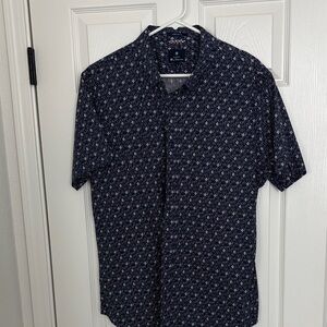 Ben Sherman Dark Blue Patterned Casual Shirt